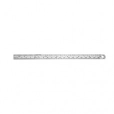 Ruler Graduated in mm and inches Stainless Steel, 22 cm - 8 3/4" Measuring Range 200 mm